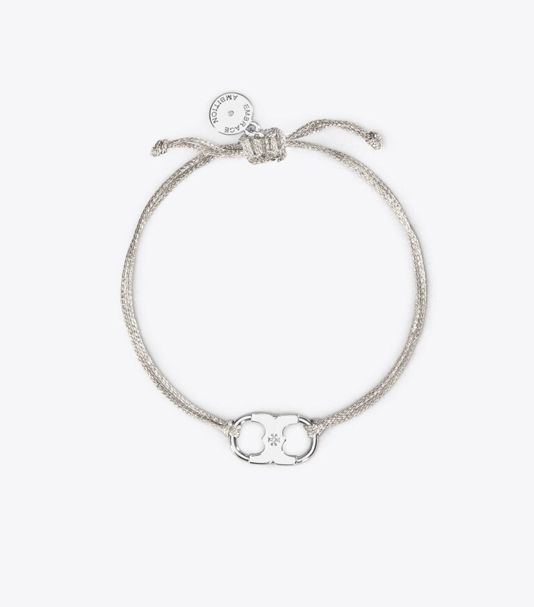 Tory Burch designer bracciali Bracciale Embrace Ambition in Silver/Tory Silver front