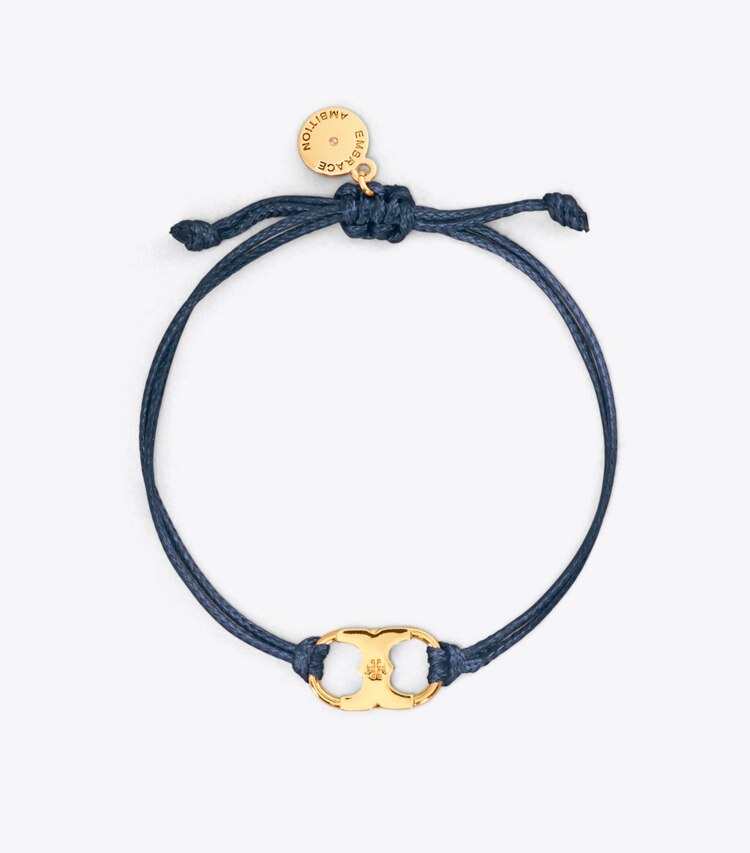 Tory Burch designer bracciali Bracciale Embrace Ambition in Tory Navy/Tory Gold front
