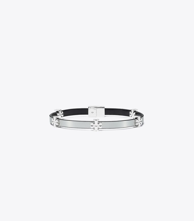 Tory Burch designer bracciali Bracciale Icon Bio in Light Silver / Silver front