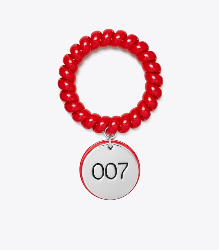 Tory Burch designer bracciali Bracciale Locker Room in Red front