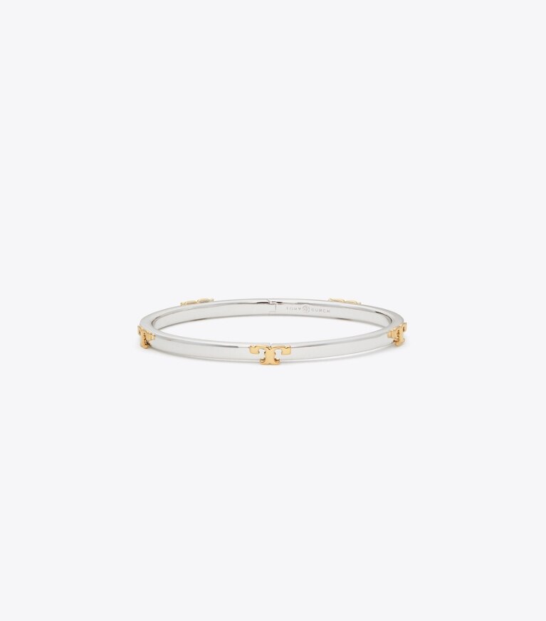 Tory Burch designer bracciali Braccialetto combinabile in metallo con T in Tory Silver Mixed Metal front