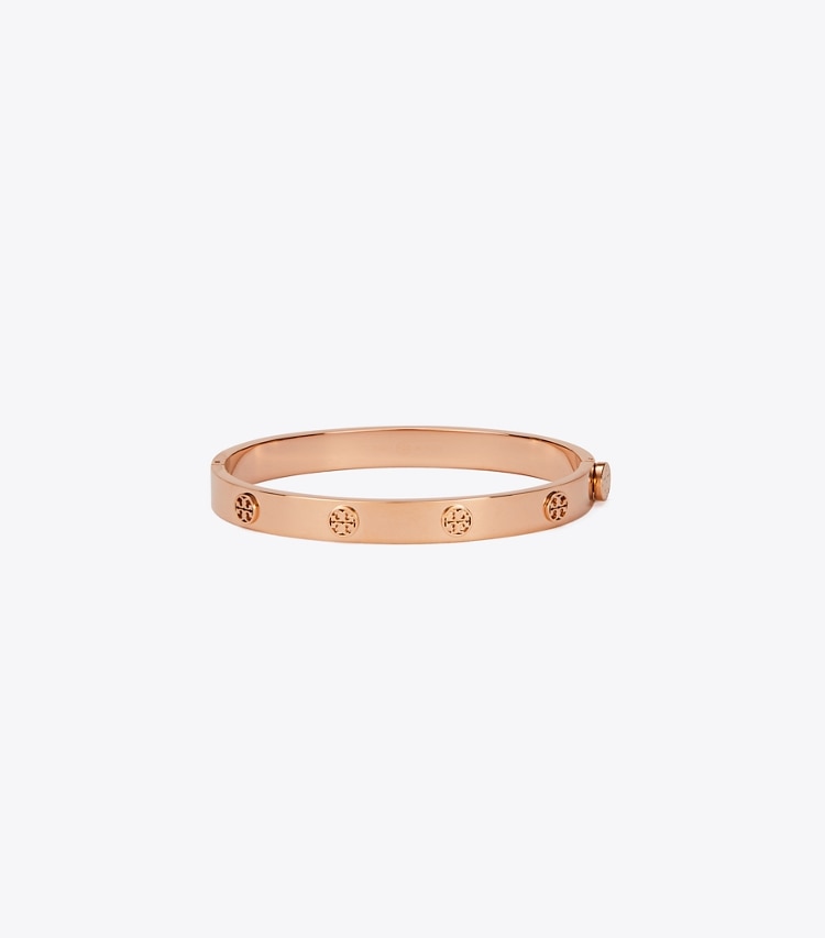Tory Burch designer bracelets Bracelet à charnière Icon in Rose Gold front