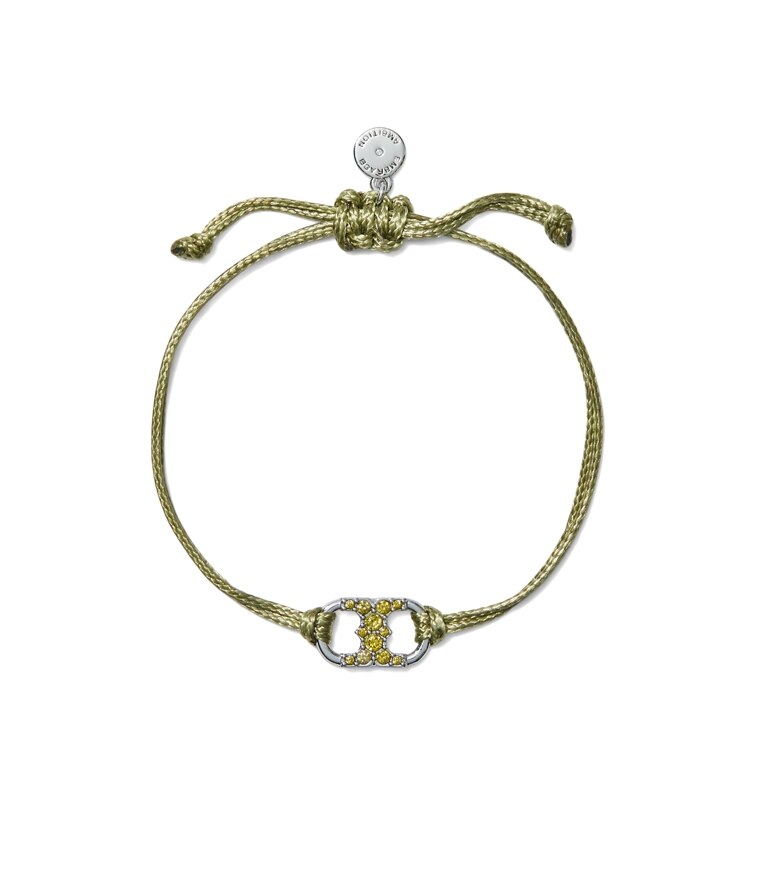 Tory Burch designer bracelets Bracelet à pavé Embrace Ambition dans Green / Crystal supplémentaire