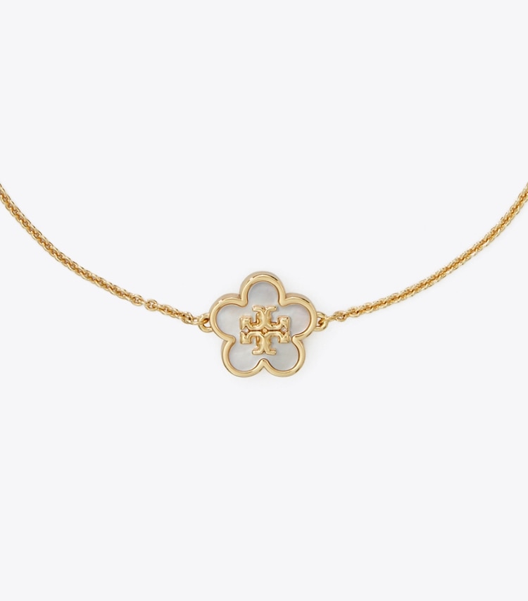 Tory Burch designer bracelets Bracelet chaîne Forget Me Not in Tory Gold / Mother of Pearl informations