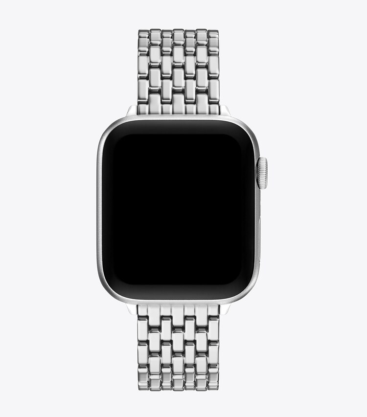 Tory Burch designer montres électroniques Bracelet Eleanor pour Apple Watch® dans SILVER vue du dessus
