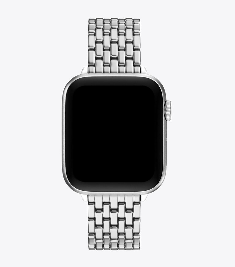 Tory Burch designer montres électroniques Bracelet Eleanor pour Apple Watch® dans SILVER vue du dessus