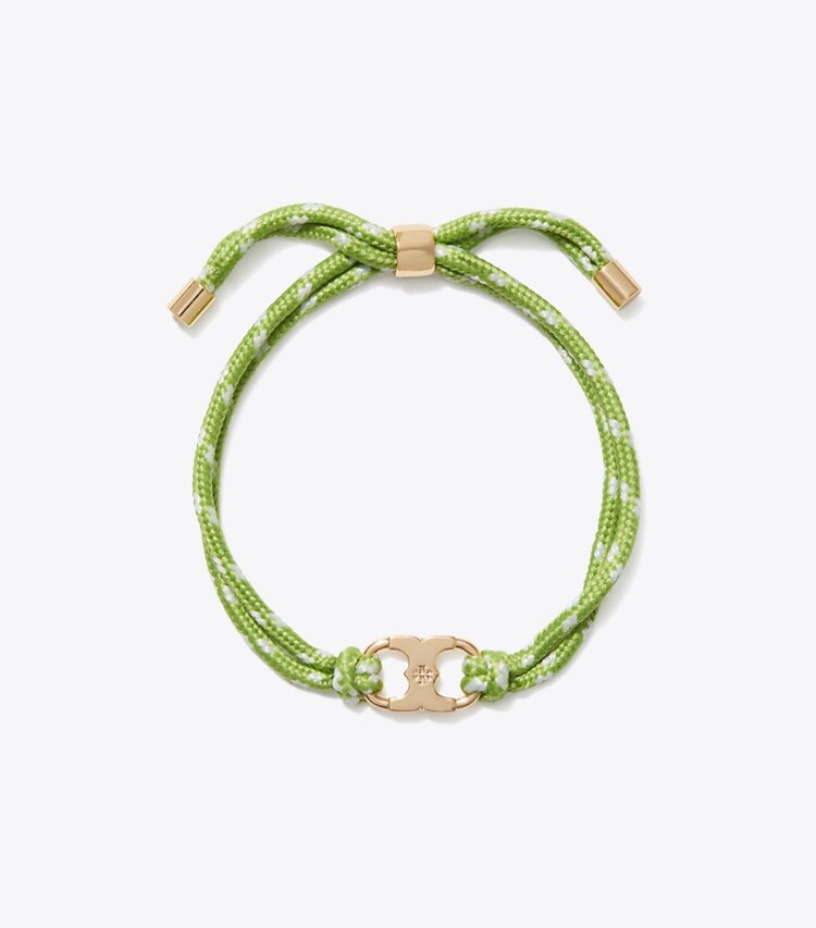 Tory Burch designer bracelets Bracelet Embrace Ambition dans Tory Gold / Green de face
