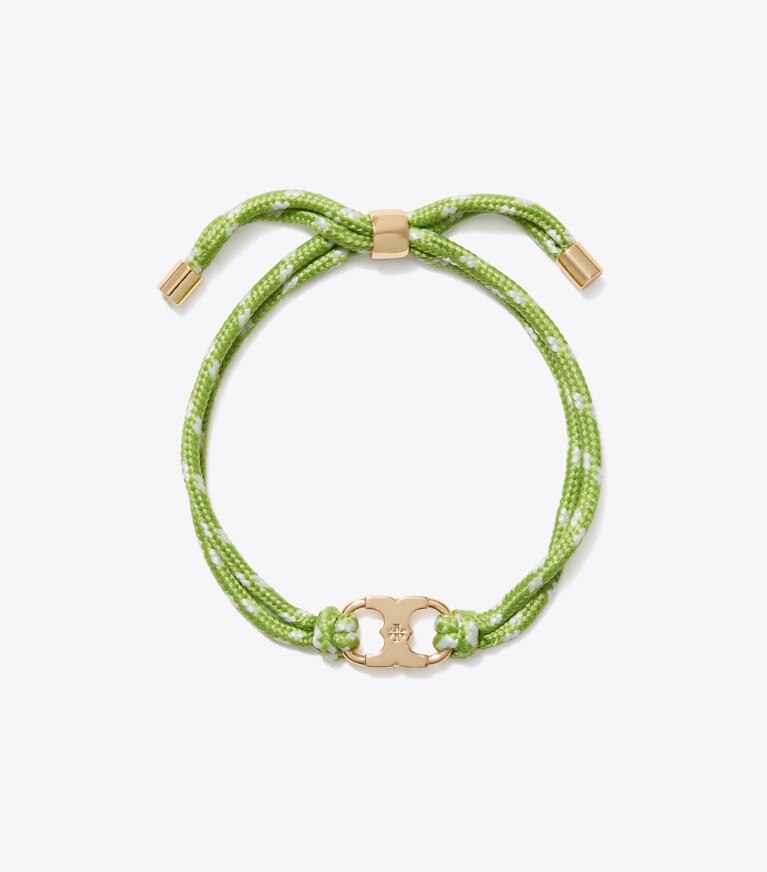 Tory Burch designer bracelets Bracelet Embrace Ambition dans Tory Gold / Green de face