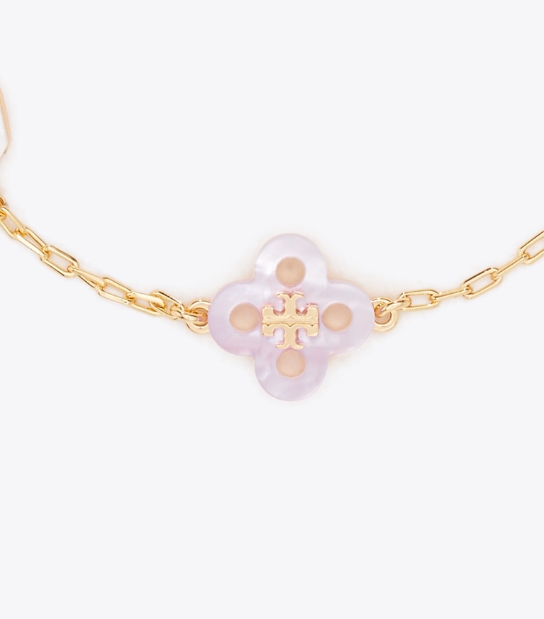Tory Burch designer bracelets Bracelet Forget Me Not dans Tory Gold / MOP Multi détails