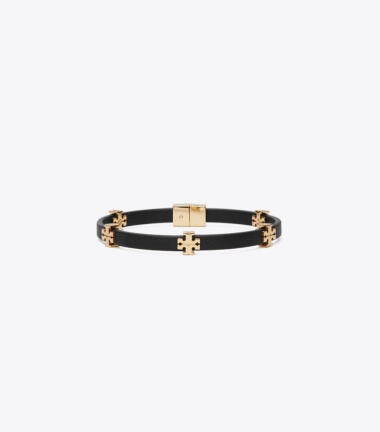 Tory Burch designer bracelets Bracelet Icon Bio in Tory Gold / Black front