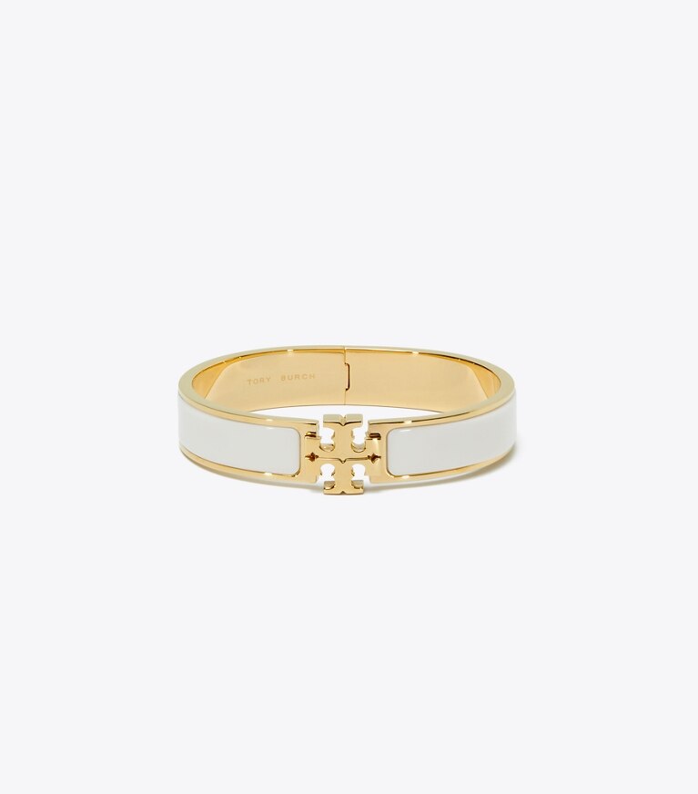 Tory Burch designer bracelets Bracelet Icon en émail in Tory Gold / New Ivory front