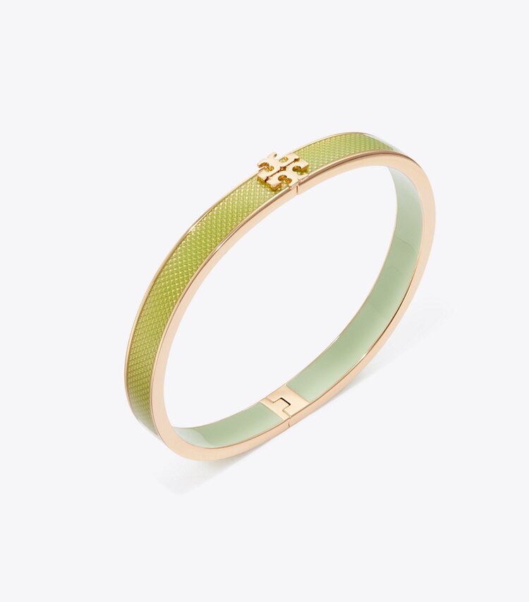 Tory Burch designer bracelets Bracelet Icon en émail taille medium in Rose Gold / Mint informations