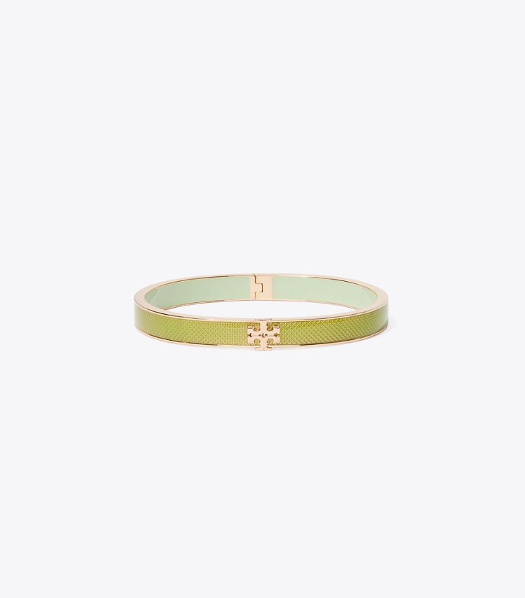 Tory Burch designer bracelets Bracelet Icon en émail taille medium in Rose Gold / Mint front