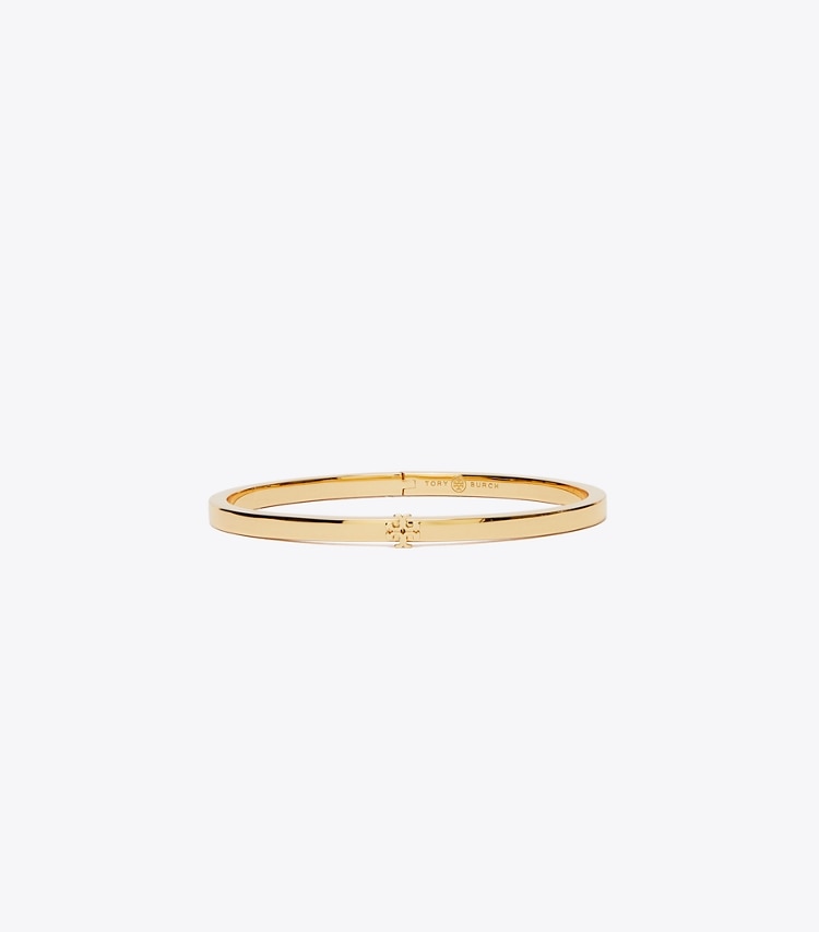 Tory Burch designer bracelets Bracelet Icon fin dans Tory Gold de face