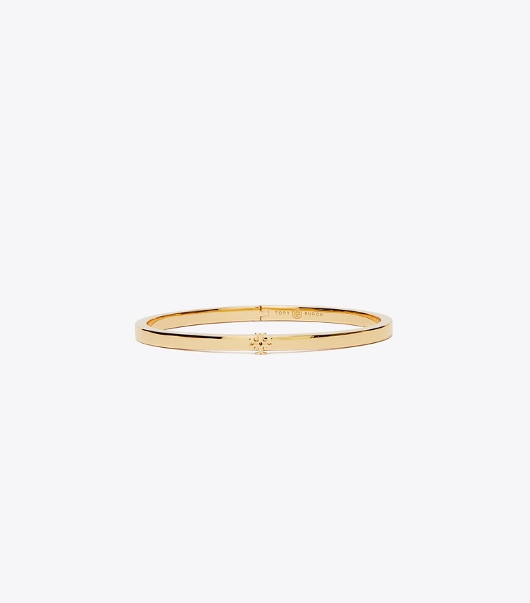 Tory Burch designer bracelets Bracelet Icon fin dans Tory Gold de face