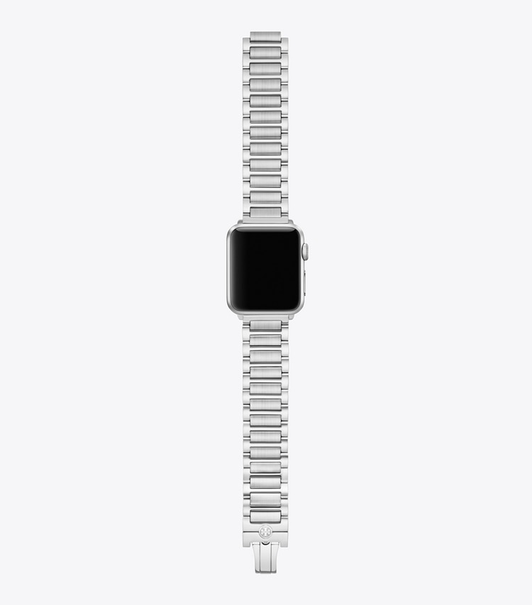 Tory Burch designer montres électroniques Bracelet Kira pour Apple Watch® dans SILVER de face
