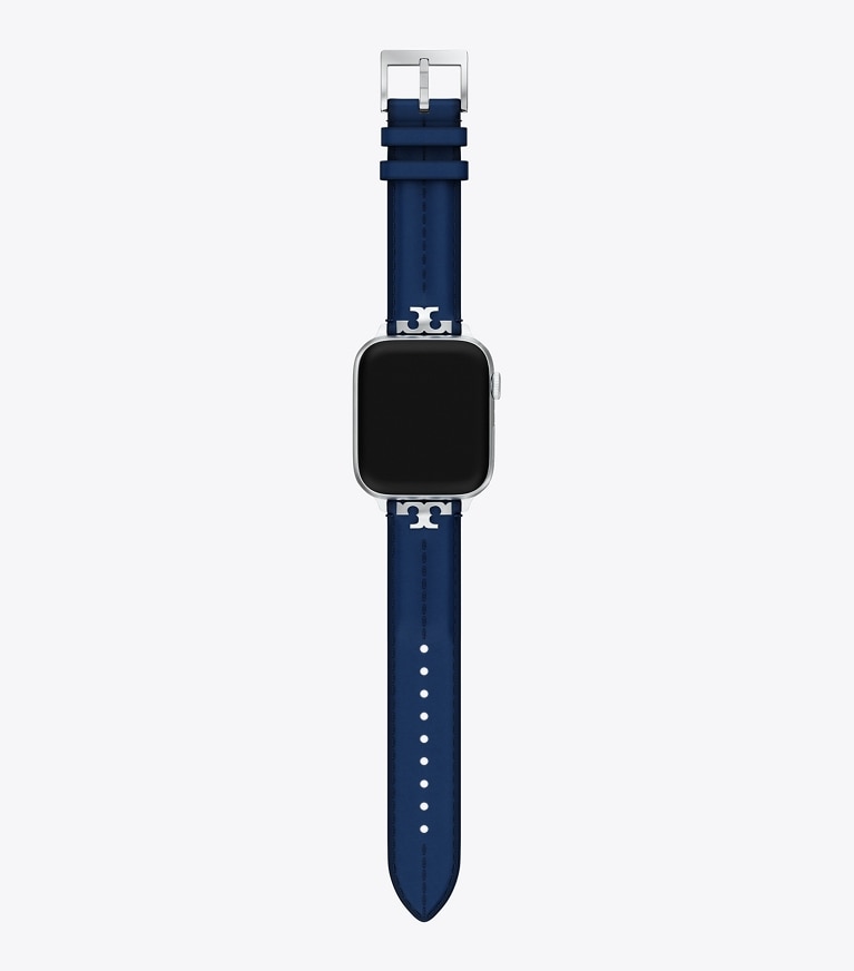 Tory Burch designer montres électroniques Bracelet Kira pour Apple Watch® dans Navy de face