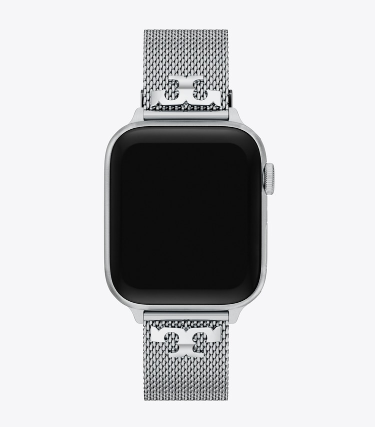Tory Burch designer montres électroniques Bracelet Kira pour Apple Watch® dans SILVER vue du dessus