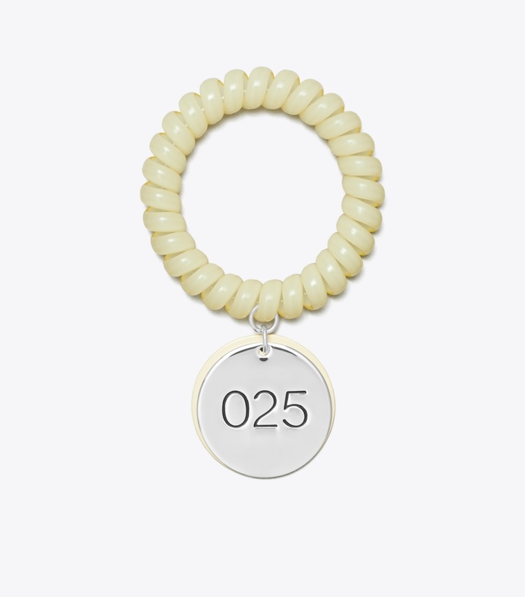 Tory Burch designer bracelets Bracelet Locker Room dans White de face