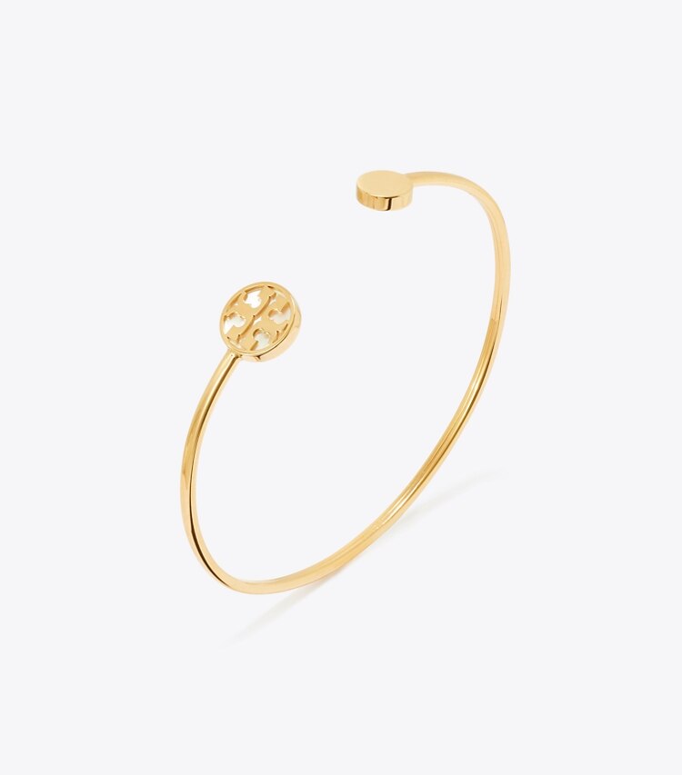 Tory Burch designer bracelets Bracelet manchette Icon en nacre dans Tory Gold / Mother of Pearl détails