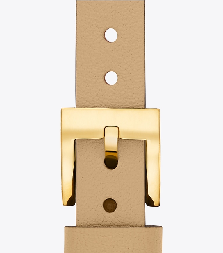 Tory Burch designer montres électroniques Bracelet Miller pour Apple Watch® dans Tiramisu vue du dessus