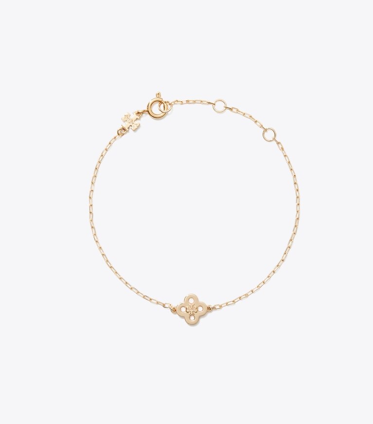 Tory Burch designer bracelets Bracelet Ne m'oubliez pas dans Tory Gold de face