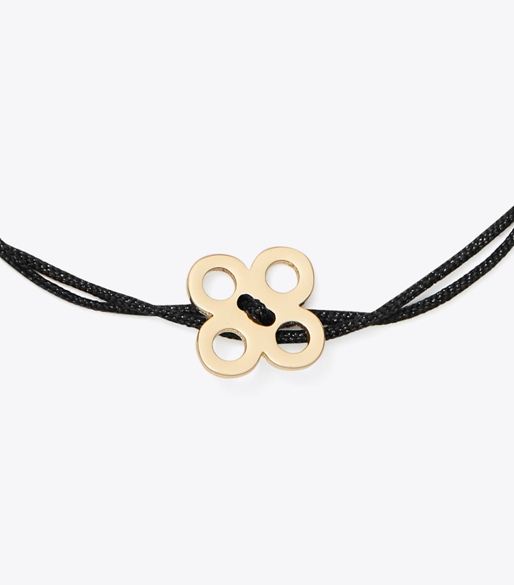 Tory Burch designer bracelets Bracelet sur cordon Forget Me Not dans Black détails