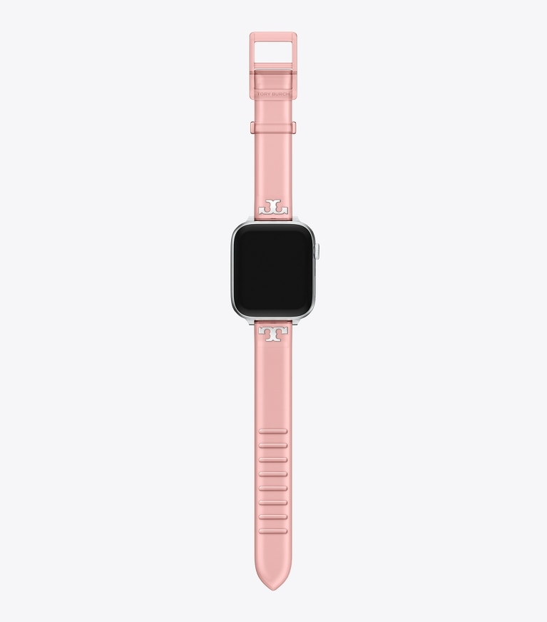 Tory Burch designer montres électroniques Bracelet T jelly pour Apple Watch® in LIGHT PINK front
