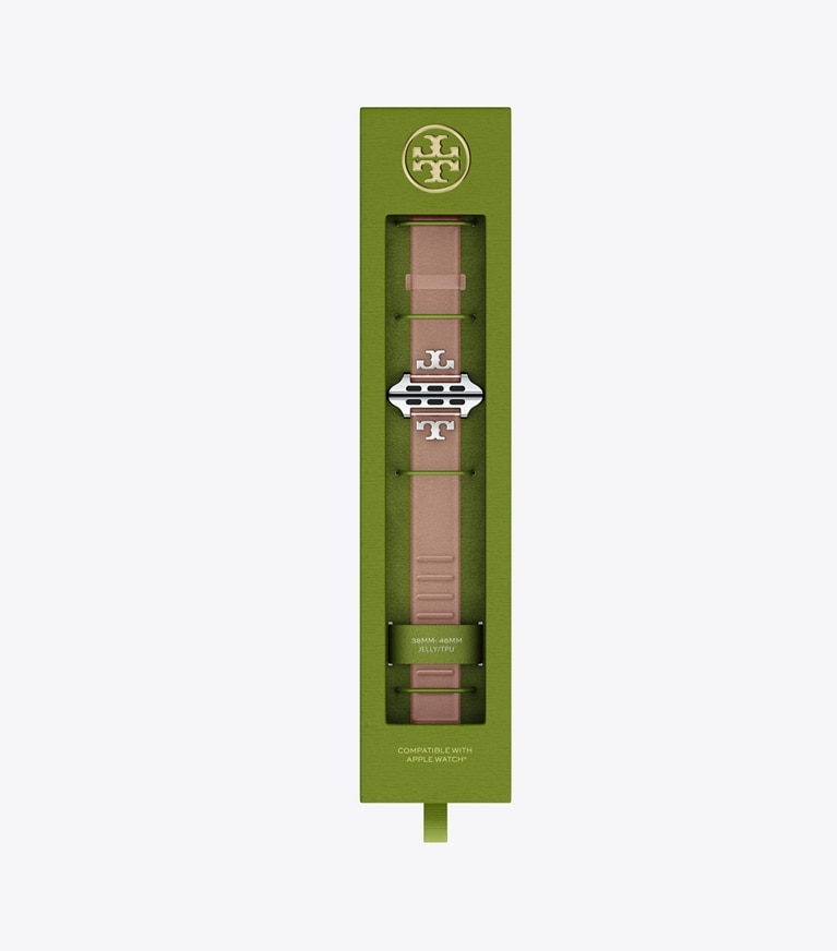 Tory Burch designer montres électroniques Bracelet T jelly pour Apple Watch® in LIGHT PINK watches box