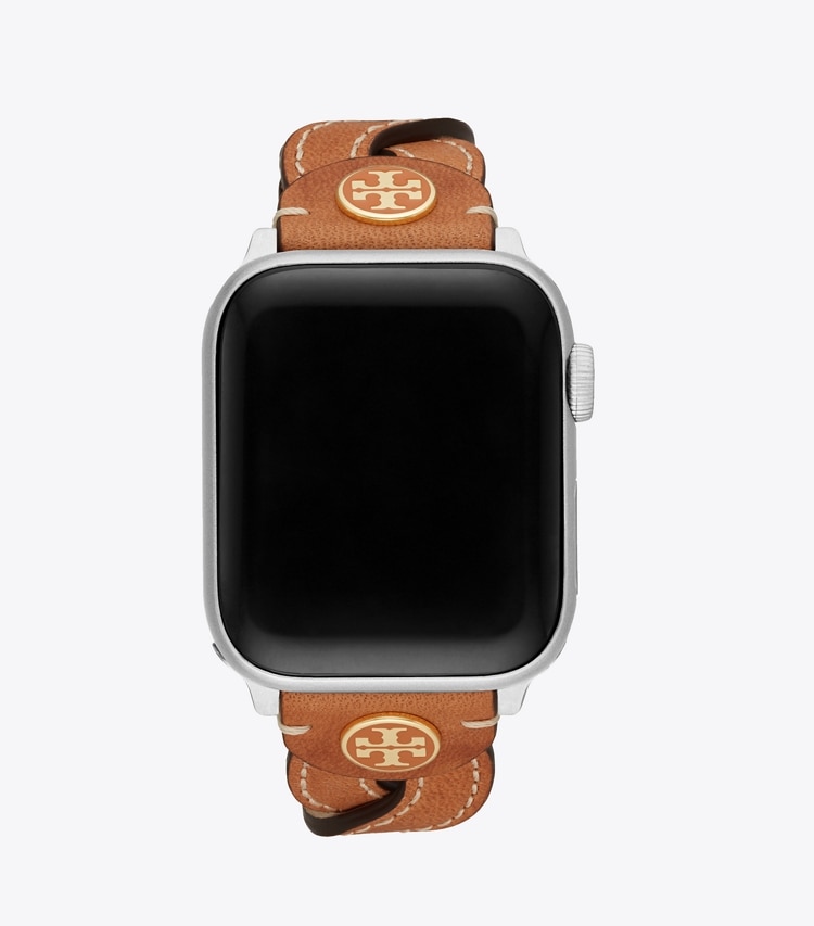 Tory Burch designer watches tory track smart watches Braided Band for Apple Watch® in CAMELLO back