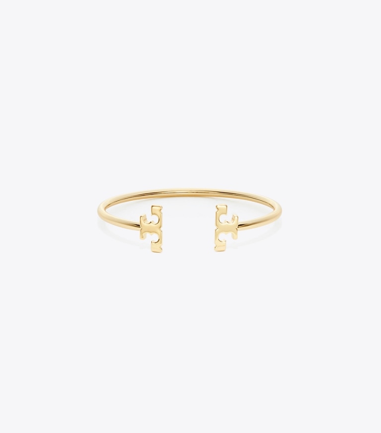 Tory Burch diseñador pulseras Brazalete Icon Flex en Tory Gold frontal