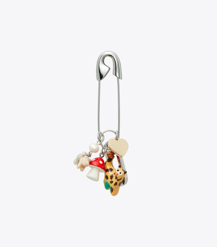 Tory Burch designer bijoux de sac et porte-clés Breloque de sac Cochon dans Multi de face