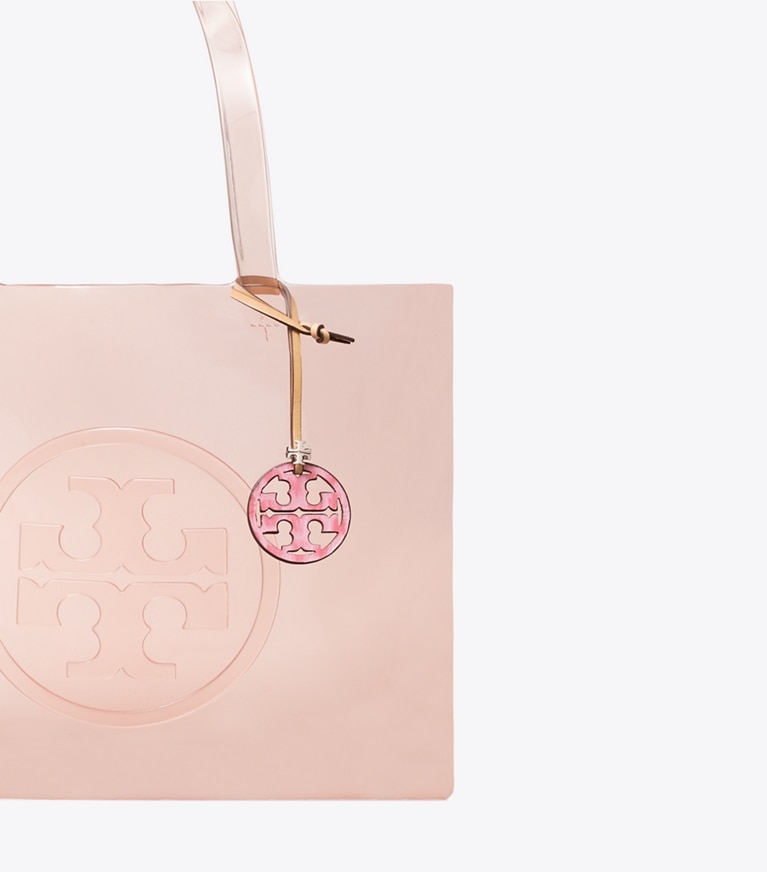 Tory Burch designer bijoux de sac et porte-clés Breloque de sac Miller Logo dans Rose Sunset détails