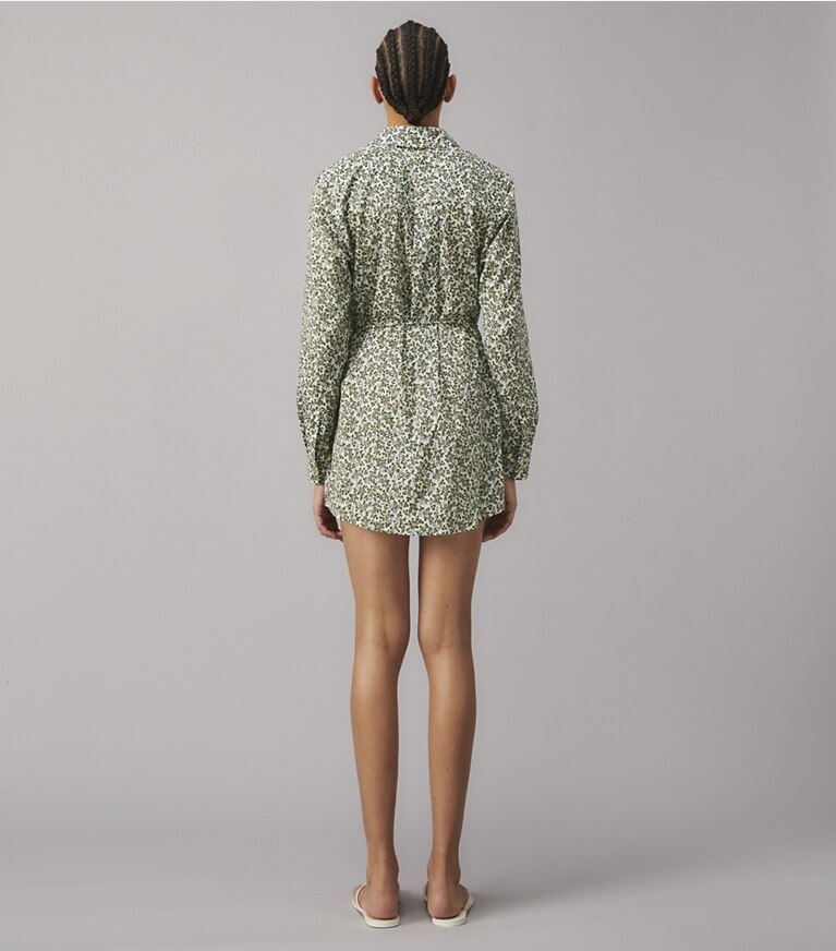 Tory Burch designer coverups Brigitte Printed Beach Tunic in  STARBURST IVY front