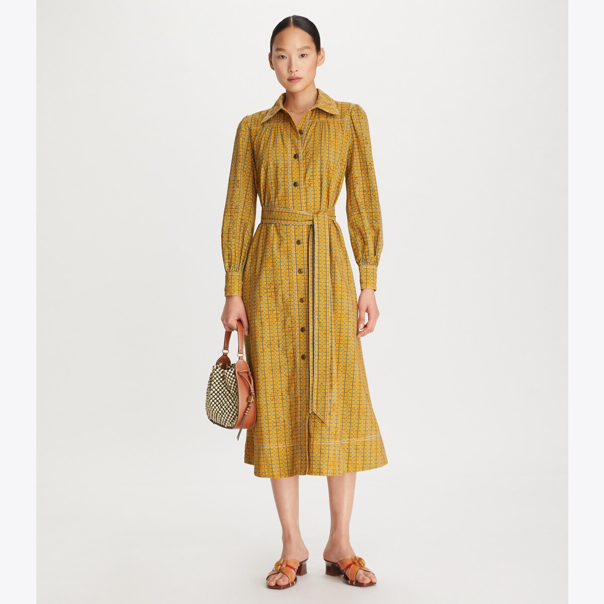 Broderie Anglaise Printed Artist Dress: Women's Designer
