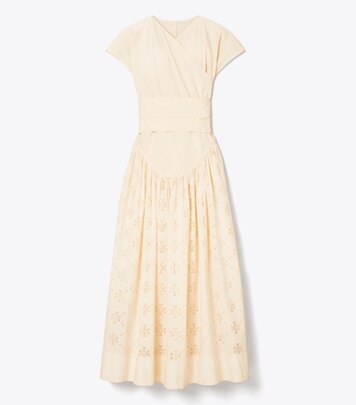 Dandelion Poplin Eleanor Dress: Women's Designer Dresses | Tory Burch
