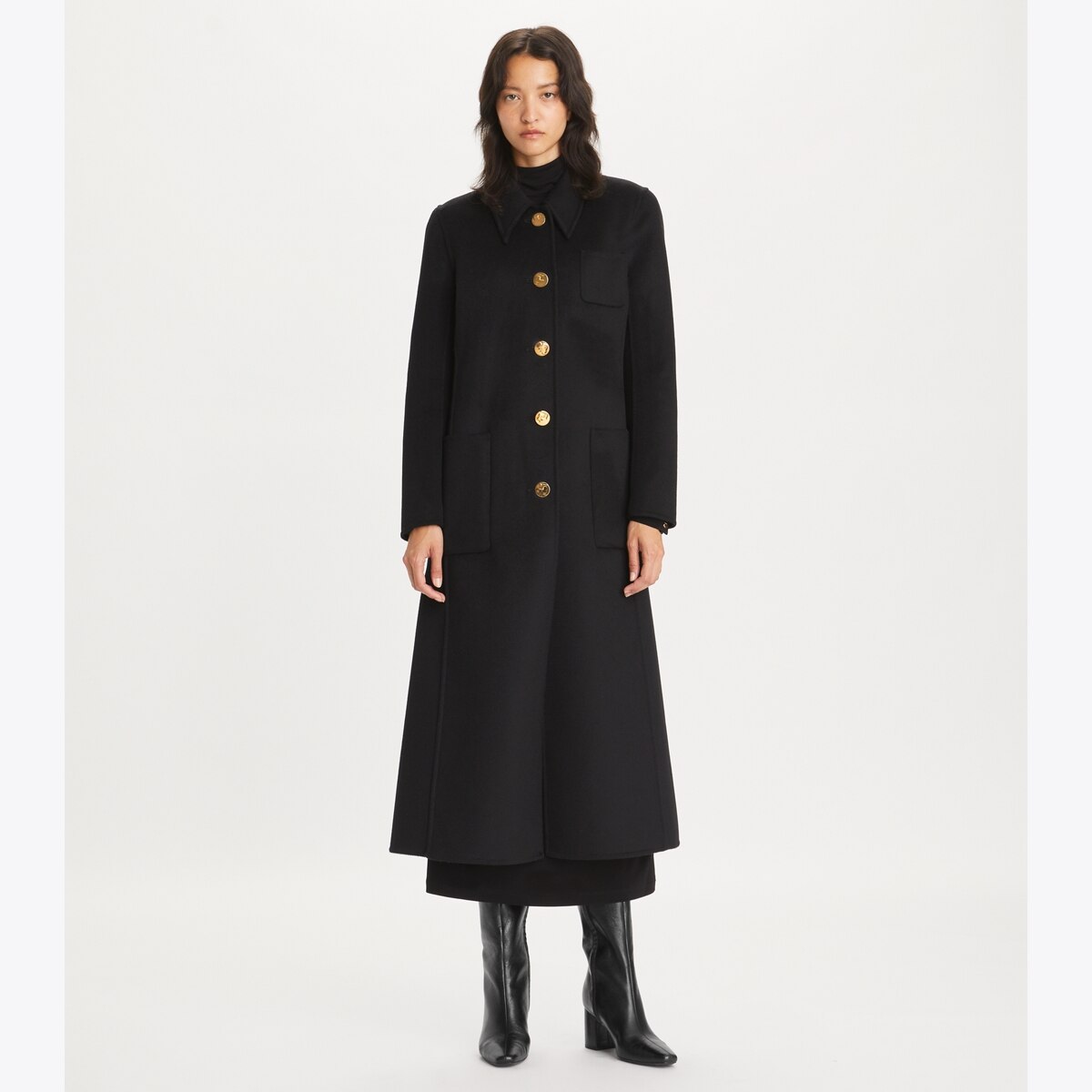 TORY BURCH直営OUTLET エレガントロゴボタンWOOL PEACOAT 153875 TORY BURCH直営OUTLET エレガントロゴボタンWOOL PEACOAT 153875
