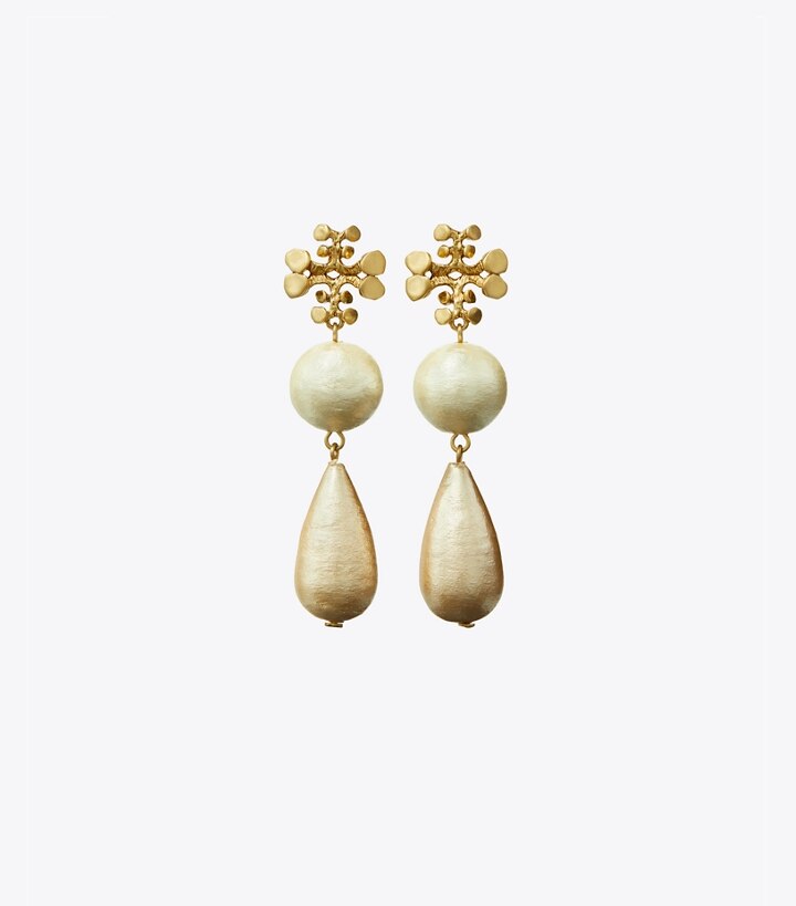 Brutalist Double-Drop Earring: Women's Designer Earrings | Tory Burch