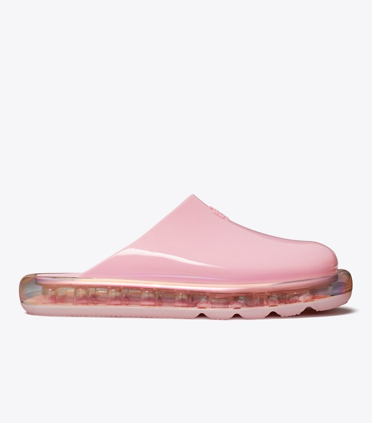 Tory Burch designer flats Bubble Clog in Petunia / Iridescent side