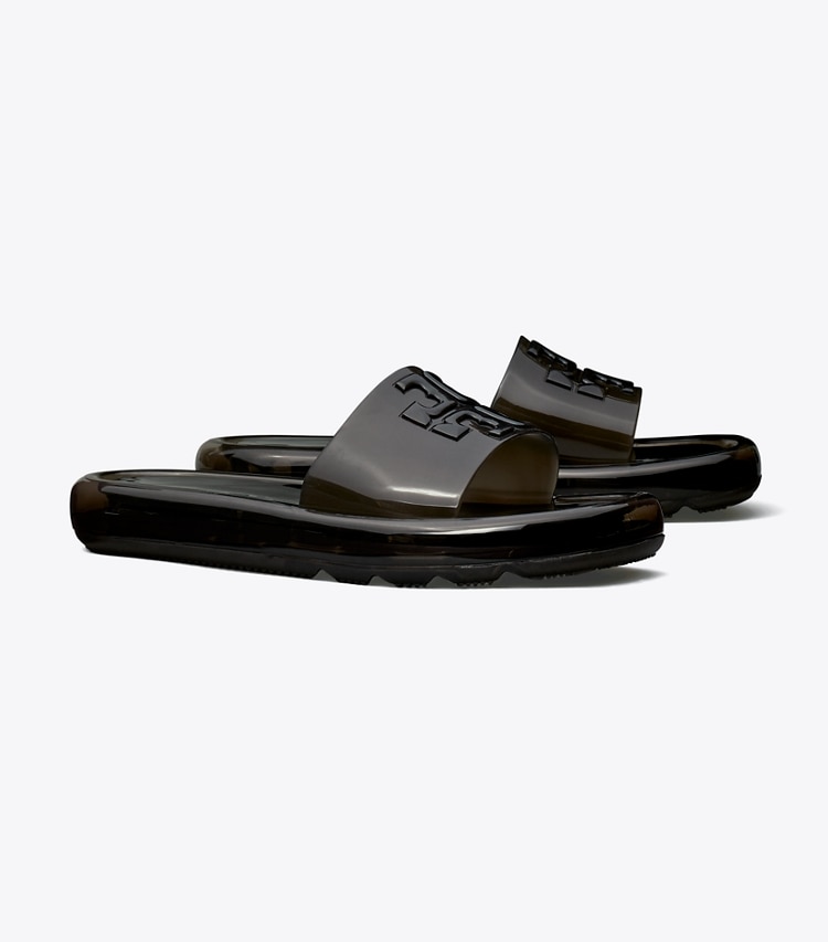 Tory Burch designer sandals Bubble Jelly in Perfect Black angle