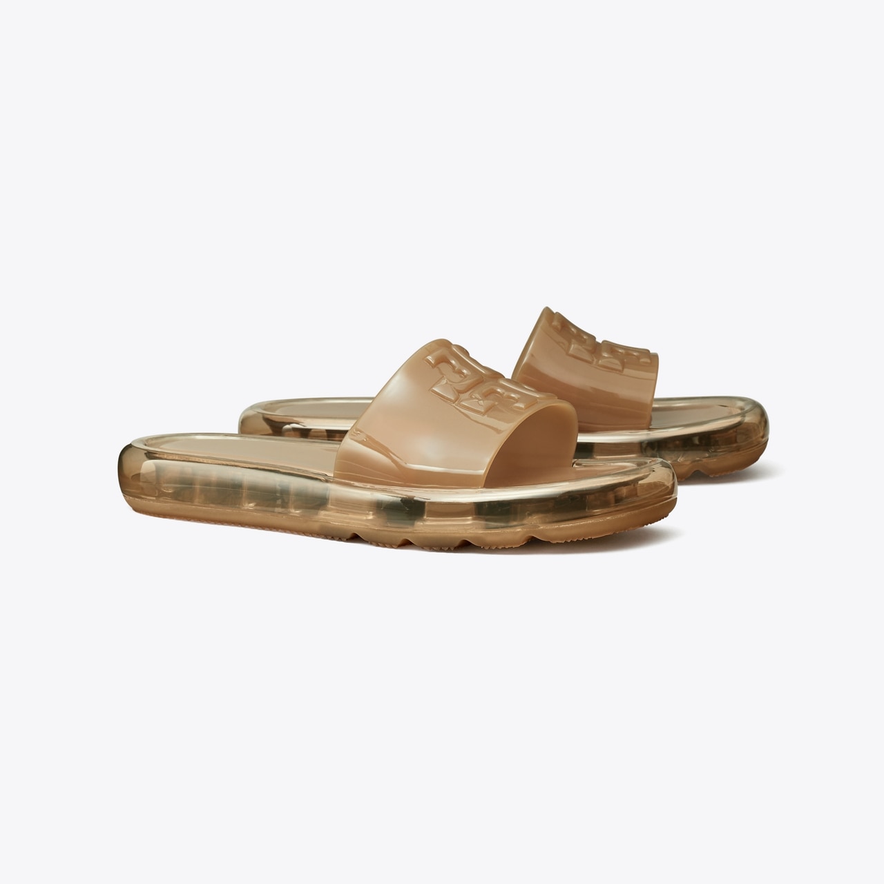 The Tory Burch jelly slides are basically adult jelly sandals