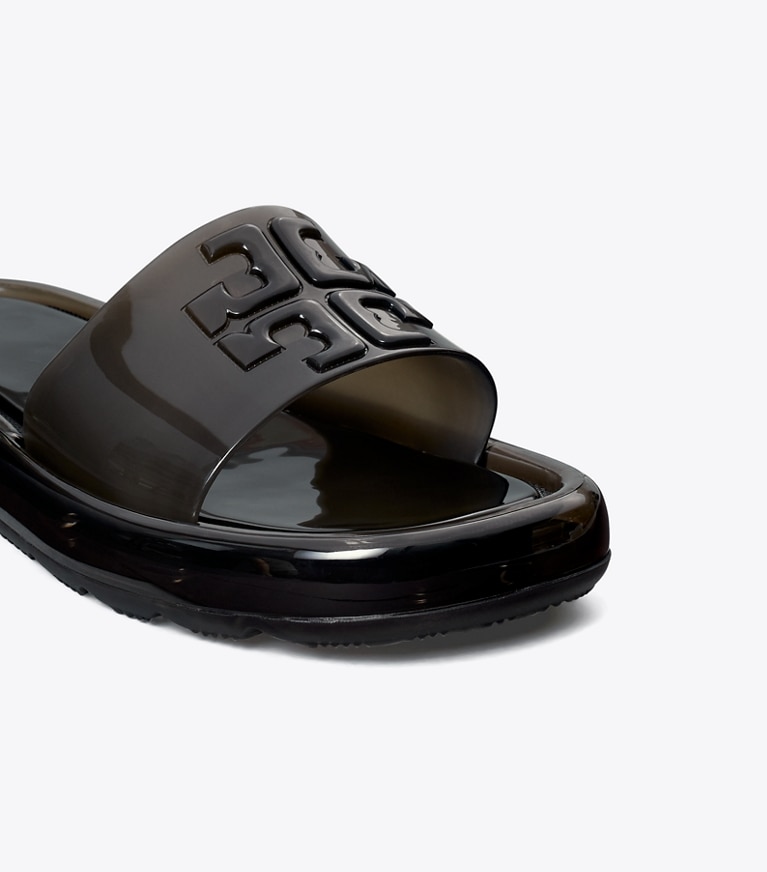 Tory Burch designer sandals Bubble Jelly in Perfect Black angle