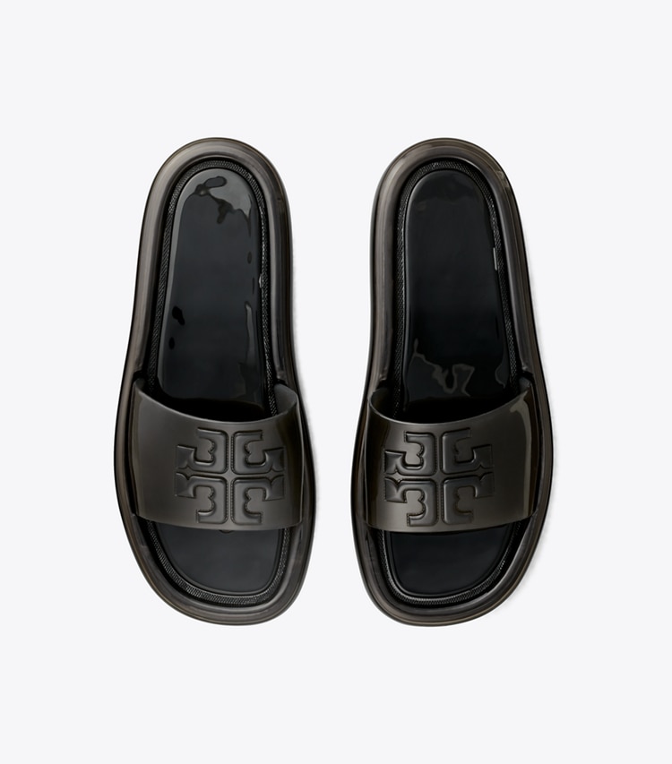 Tory Burch designer sandals Bubble Jelly in Perfect Black overhead