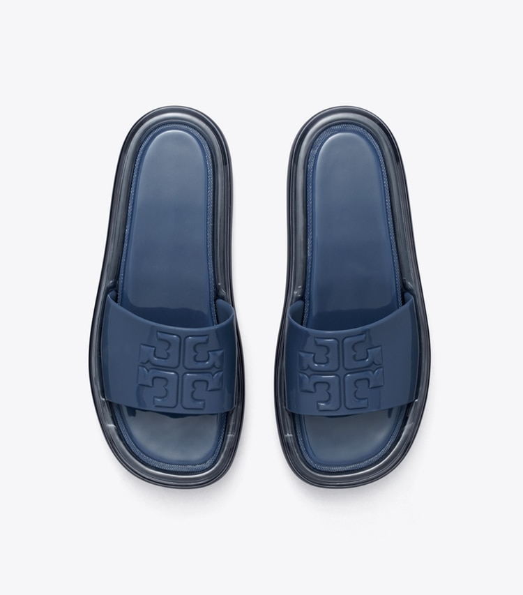 Tory Burch designer sandals Bubble Jelly in Navy / Navy overhead