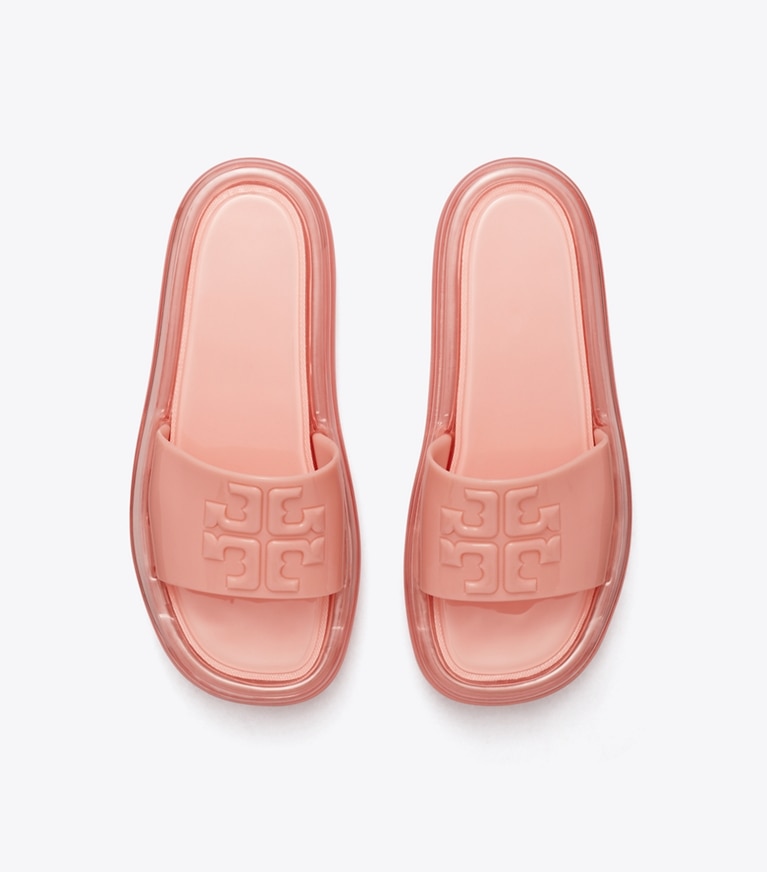 Tory Burch designer sandals Bubble Jelly in Pink Salt / Pink angle