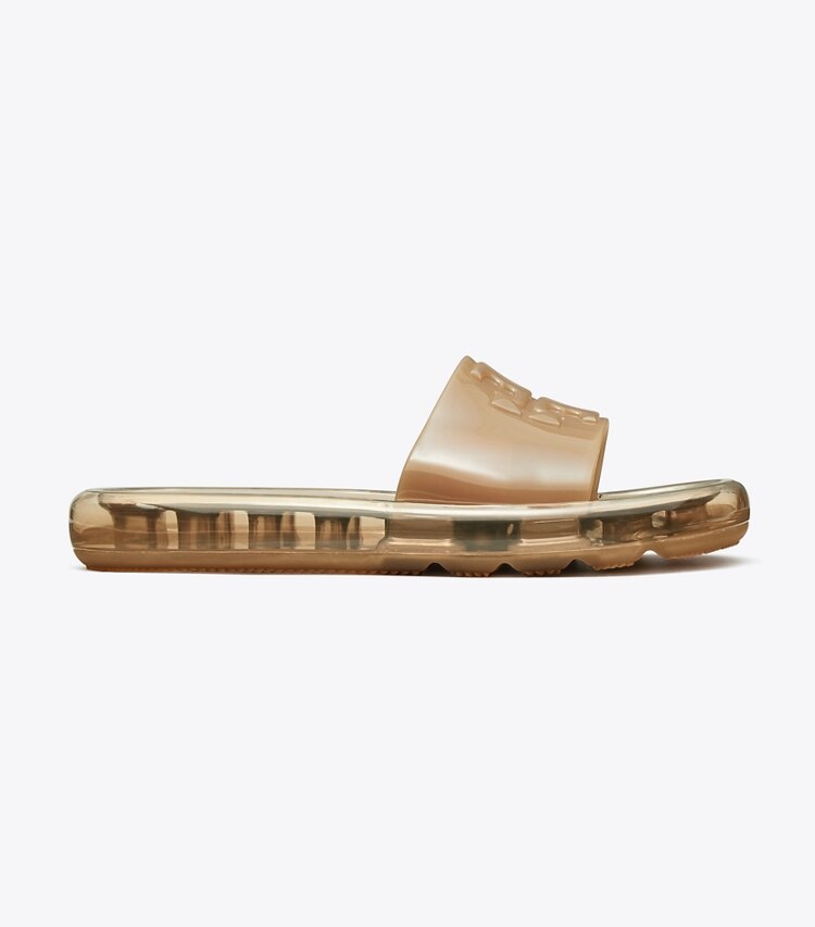Tory Burch designer sandals Bubble Jelly in ALMOND FLOUR side