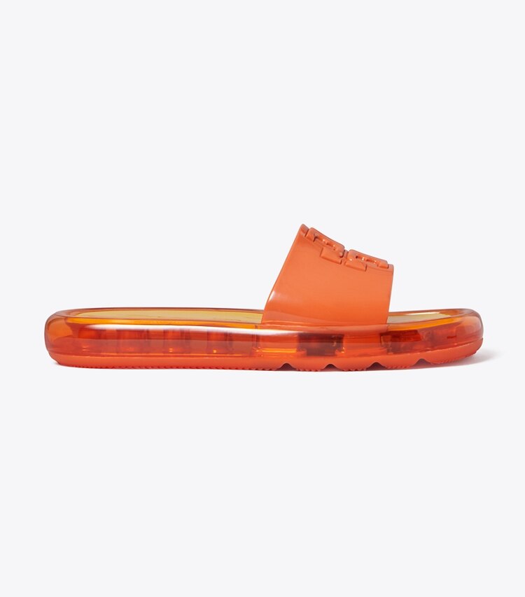Tory Burch designer sandals Bubble Jelly in Chipotle Spice / Golden Bright side