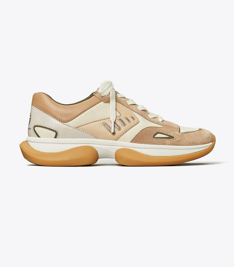 Tory Sport designer sneakers Bubble Sneaker in Cerbiatto/Ivory Pearl/Gazelle angle