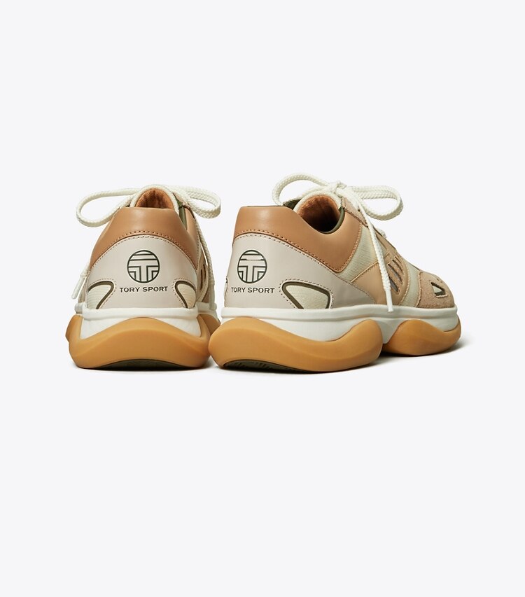 Tory Sport designer sneakers Bubble Sneaker in Cerbiatto/Ivory Pearl/Gazelle back