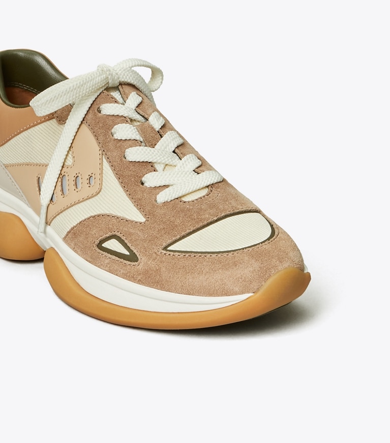 Tory Sport designer sneakers Bubble Sneaker in Cerbiatto/Ivory Pearl/Gazelle angle